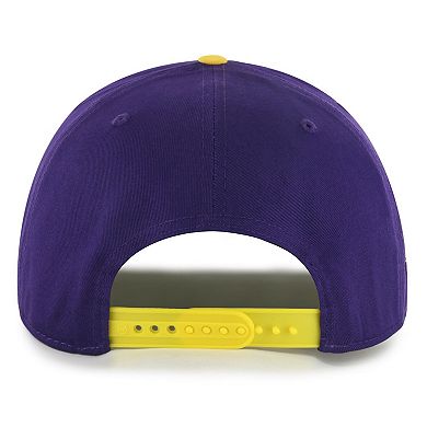 Men's '47 Purple/Gold Los Angeles Lakers Dropshadow Rope Hitch Adjustable Hat