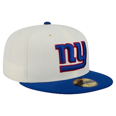 Men's New Era White/Royal New York Giants Main 59FIFTY Fitted Hat