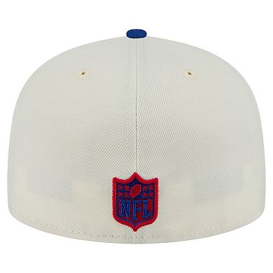 Men's New Era White/Royal New York Giants Main 59FIFTY Fitted Hat