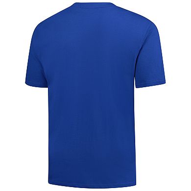 Men's Profile Royal Toronto Blue Jays Big & Tall Distressed Logo T-Shirt