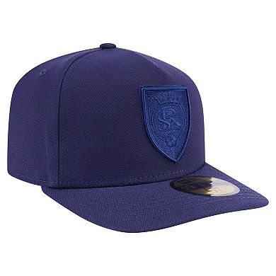Men's New Era Navy Real Salt Lake Color Pack A-Frame 59FIFTY Fitted Hat