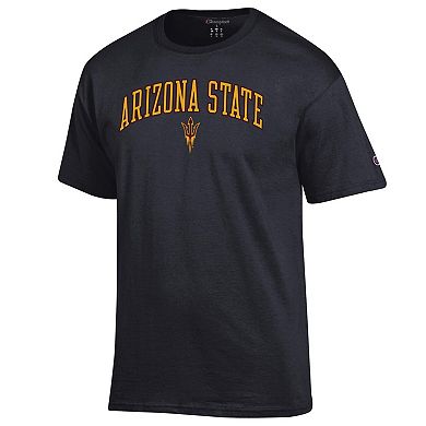 Men's Champion Black Arizona State Sun Devils Arched Logo T-Shirt