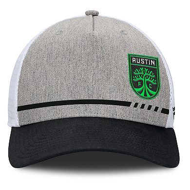 Men's Fanatics Heather Gray Austin FC Low Block Trucker Adjustable Hat