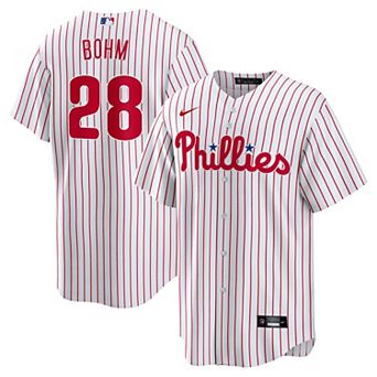 Men's Nike Alec Bohm White Philadelphia Phillies Home Replica Jersey