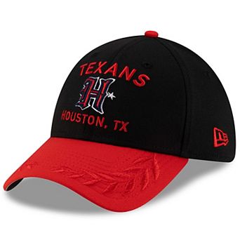 Men's New Era Black/Red Houston Texans 2025 NFL Draft 39THIRTY Flex Hat
