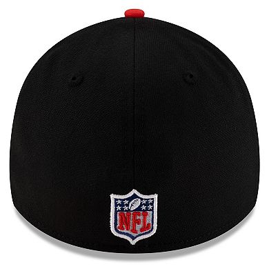 Men's New Era Black/Red Houston Texans 2025 NFL Draft 39THIRTY Flex Hat