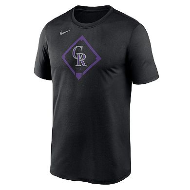 Men's Nike Black Colorado Rockies Icon Legend Performance T-Shirt