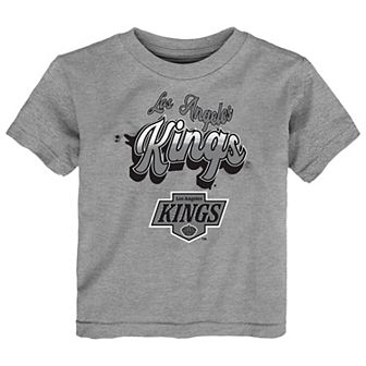 Toddler Heather Gray Los Angeles Kings Bubbly Script T-Shirt