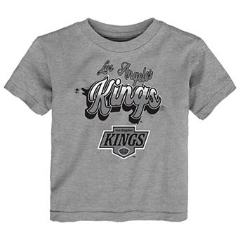 Toddler Heather Gray Los Angeles Kings Bubbly Script T-Shirt