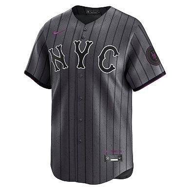 Men's Nike Gray New York Mets City Connect Limited Jersey