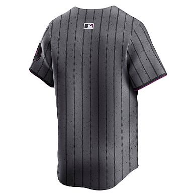 Men's Nike Gray New York Mets City Connect Limited Jersey