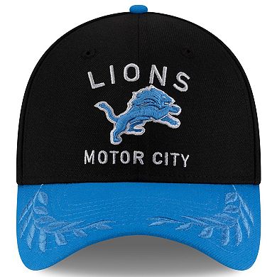 Men's New Era Black/Blue Detroit Lions 2025 NFL Draft 39THIRTY Flex Hat