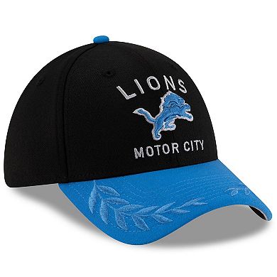 Men's New Era Black/Blue Detroit Lions 2025 NFL Draft 39THIRTY Flex Hat