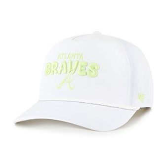 Women's '47 White Atlanta Braves Bright Side Adjustable Hitch Hat