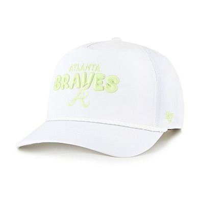 Women's '47 White Atlanta Braves Bright Side Adjustable Hitch Hat