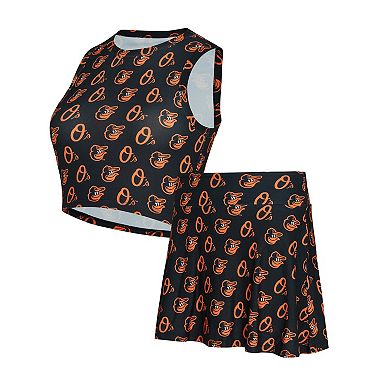 Women's Concepts Sport Black Baltimore Orioles Knit Tank Top & Skort Set
