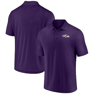 Men's Fanatics Dark Purple Baltimore Ravens Polo