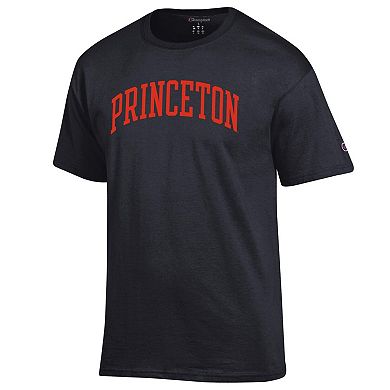 Men's Champion Black Princeton Tigers Basic Arch T-Shirt