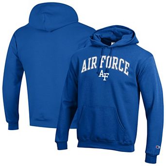 Men's Champion Royal Air Force Falcons Arch Over Logo Pullover Hoodie