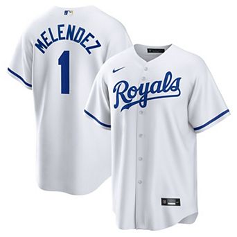 Men's Nike MJ Melendez White Kansas City Royals Home Replica Jersey