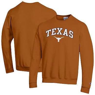 Men's Champion Texas Orange Texas Longhorns Arch Over Logo Pullover Sweatshirt