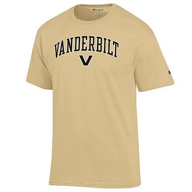 Men's Champion Vegas Gold Vanderbilt Commodores Arched Logo T-Shirt