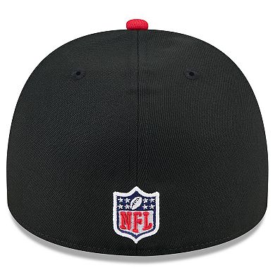 Men's New Era Black/Red Atlanta Falcons 2025 NFL Draft On Stage A-Frame 59FIFTY Fitted Hat