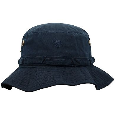 Men's Top of the World Navy Michigan Wolverines Angler Washed Bucket Hat