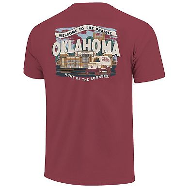 Youth Crimson Oklahoma Sooners Local Campus Scene T-Shirt