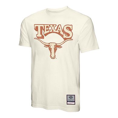 Men's Mitchell & Ness Cream Texas Longhorns Vintage Tone T-Shirt