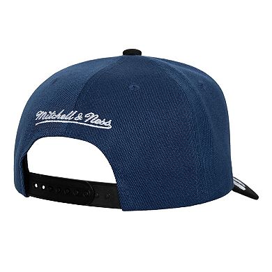 Men's Mitchell & Ness Blue/Black Tampa Bay Lightning Underarch Two-Tone Pro Crown Snapback Hat