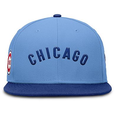 Men's Nike Light Blue Chicago Cubs True Performance Fitted Hat