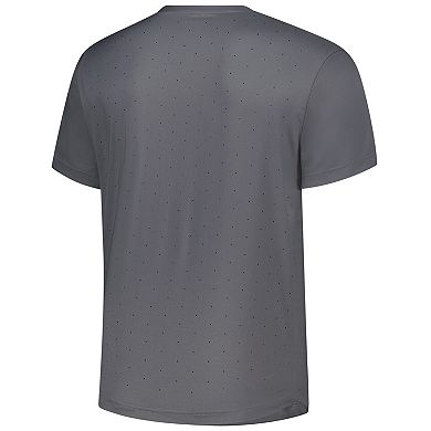Men's adidas Gray Indiana Hoosiers Dugout Coaches Adizero Notch Neck Pullover Top