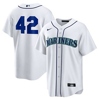 Men's Nike White Seattle Mariners Home 2025 Jackie Robinson Day Replica Jersey