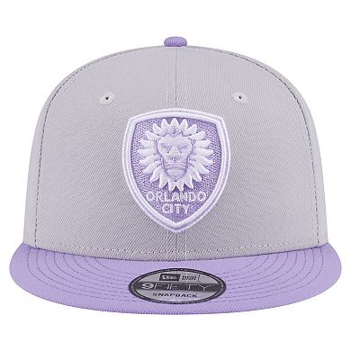 Men's New Era Gray Orlando City SC Color Pack Two-Tone 9FIFTY Snapback Hat