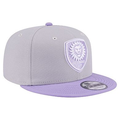 Men's New Era Gray Orlando City SC Color Pack Two-Tone 9FIFTY Snapback Hat