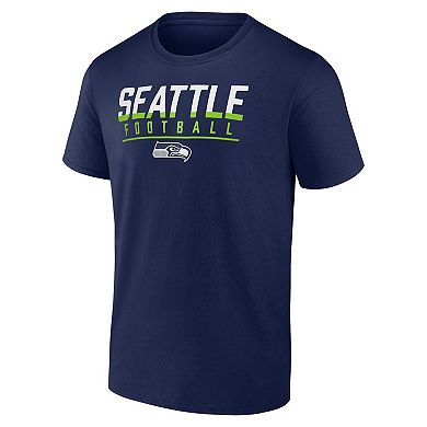 Men's Fanatics College Navy Seattle Seahawks Blocked T-Shirt