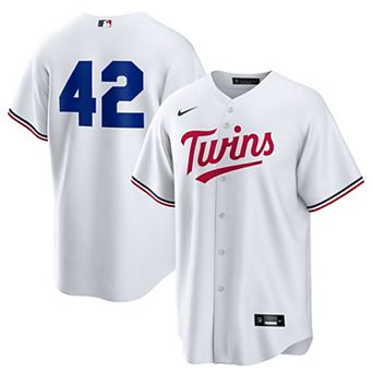 Men's Nike White Minnesota Twins Home 2025 Jackie Robinson Day Replica Jersey