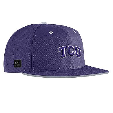 Men's Nike Purple TCU Horned Frogs 2025 On-Field True Performance Baseball Fitted Hat