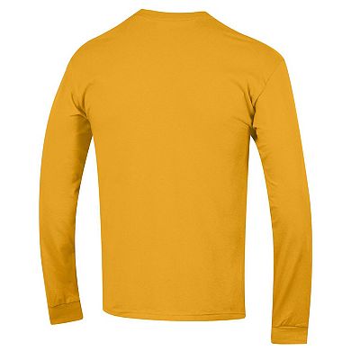 Men's Champion Gold LSU Tigers Arch Over Logo Long Sleeve T-Shirt