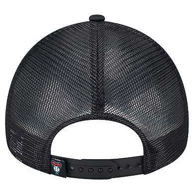 Men's New Era Black Arizona Diamondbacks Distressed 9FORTY A-Frame Adjustable Trucker Hat