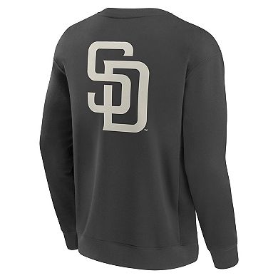 Men's Fanatics Charcoal San Diego Padres Elements Future Ground Lettering Pullover Sweatshirt