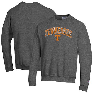 Men's Champion Heather Charcoal Tennessee Volunteers Arch Over Logo Pullover Sweatshirt