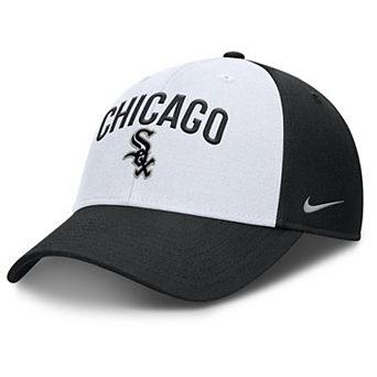 Men's Nike White/Black Chicago White Sox Club Performance Adjustable Hat