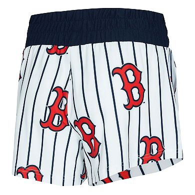Women's Concepts Sport White Boston Red Sox Pinstripe Record Tank & Short Set