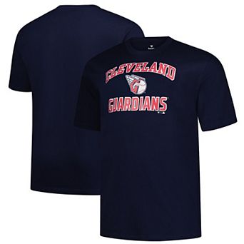 Men's Profile Navy Cleveland Guardians Big & Tall Heart & Soul T-Shirt