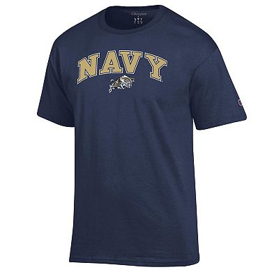 Men's�Champion Navy Navy Midshipmen Arched Logo T-Shirt