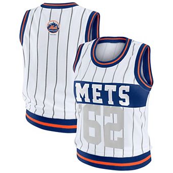 Women's WEAR by Erin Andrews White New York Mets Sporty Tank Top