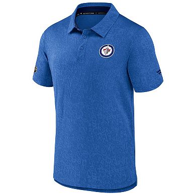 Men's Fanatics Light Blue Winnipeg Jets Authentic Pro Anniversary Polo