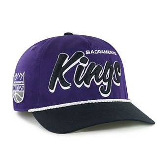 Men's '47 Purple/Black Sacramento Kings Dropshadow Rope Hitch Adjustable Hat